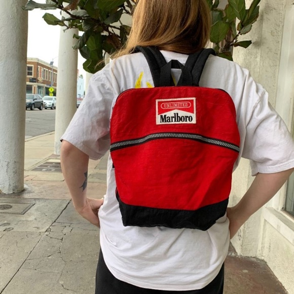 Marlboro Handbags - MARLBORO UNLIMITED BACKPACK WITH FRONTAL ZIP AND BACK POCKET